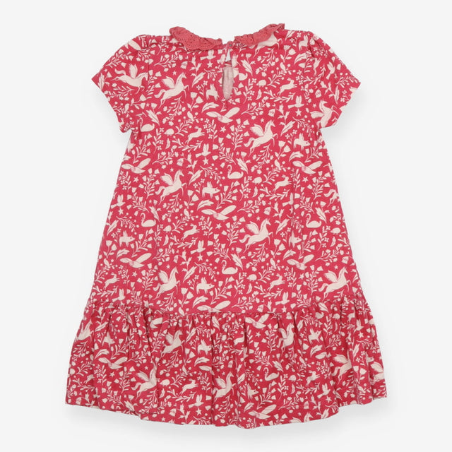 Dress Short Sleeve Pink Enchanted Forrest
