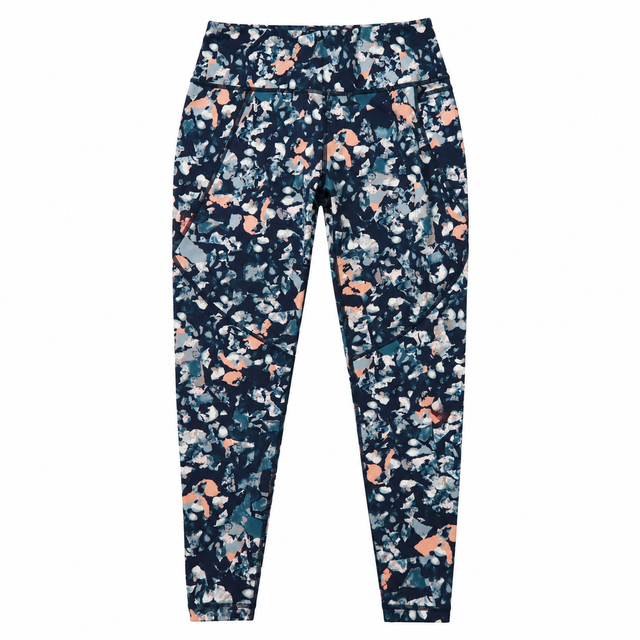 Leggings Power Full Length Abstract Floral Print H