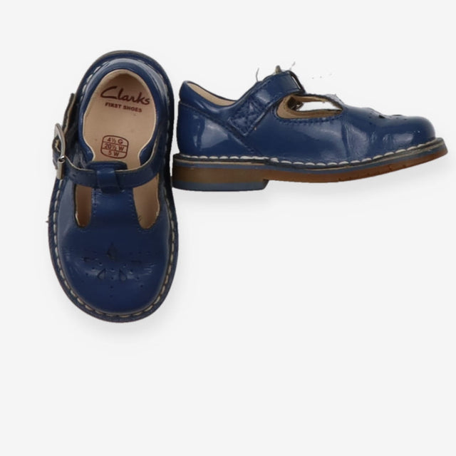 T-Bar Shoe Blue Buckles