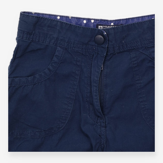 Shorts blue spot waist pockets