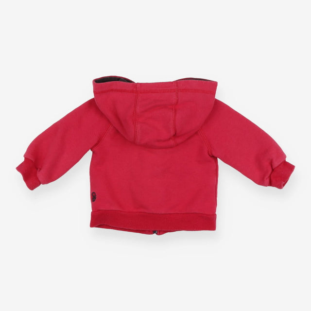 Hoodie Zip Red Obabi Embroidery