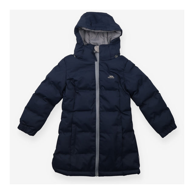 Navy Padded Coat Grey Lined