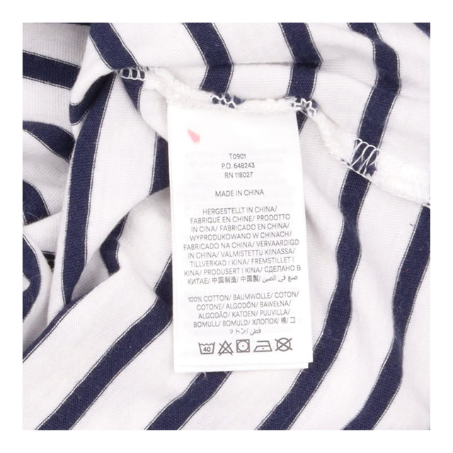 T-Shirt Navy Cream Breton Stripe Long Sleeve Crew