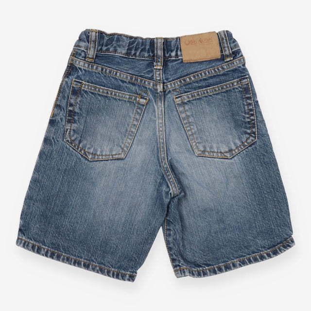 Shorts denim yellow stitching