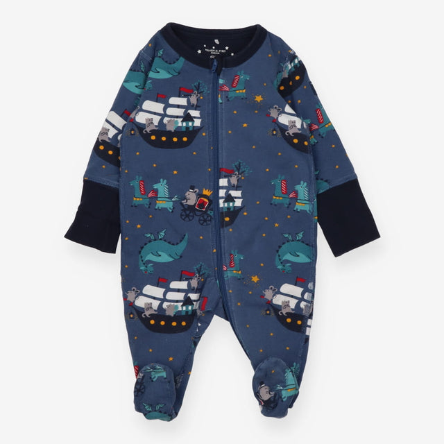 Sleepsuit Blue Dragons and Ships