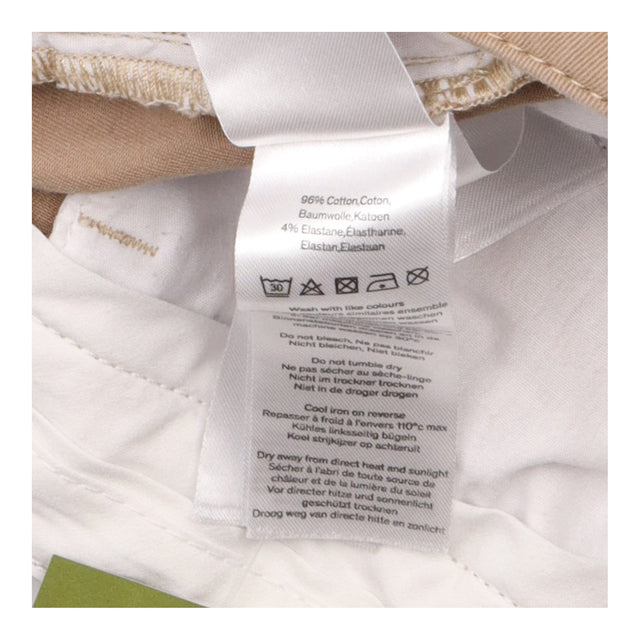 Trousers Beige Cotton Pleated Chino