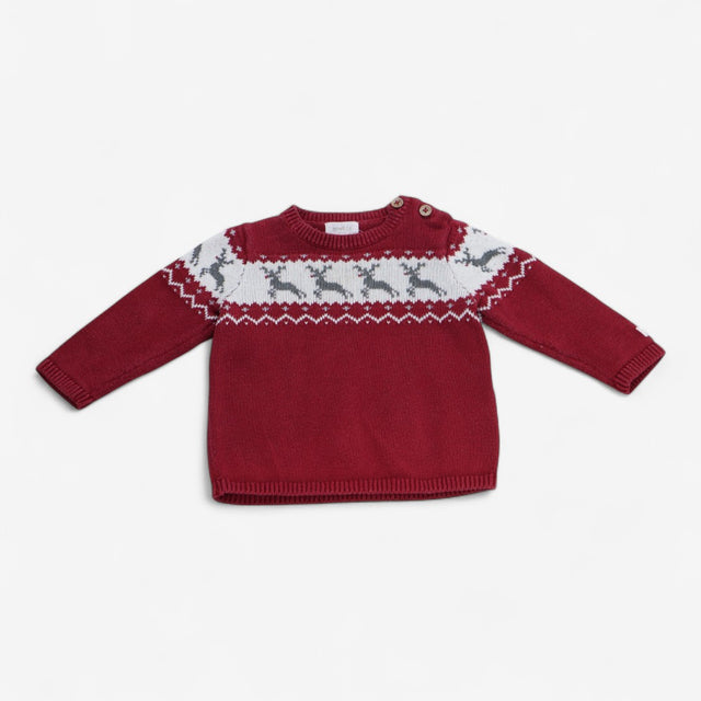 Jumper Red with reindeer
