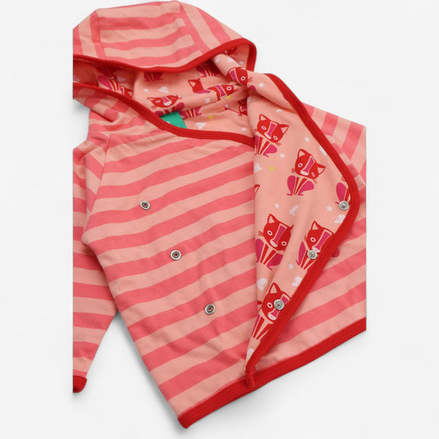 Pink Striped Jacket Cat Lining