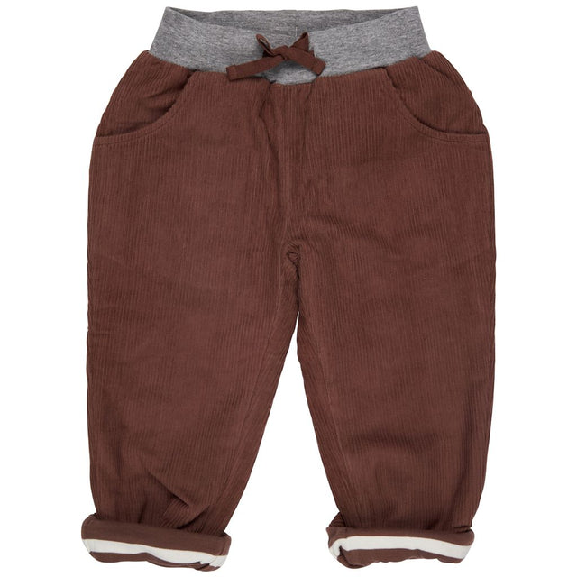 Lined cord trousers, nutmeg,