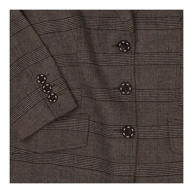 Joseph Prince of Wales Wool Blazer – Brown Heritag