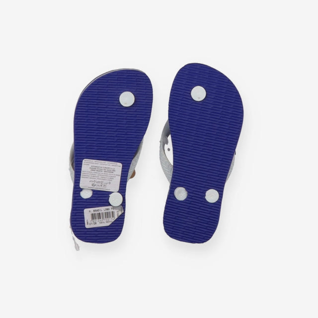 Blue Havaianas flip flops