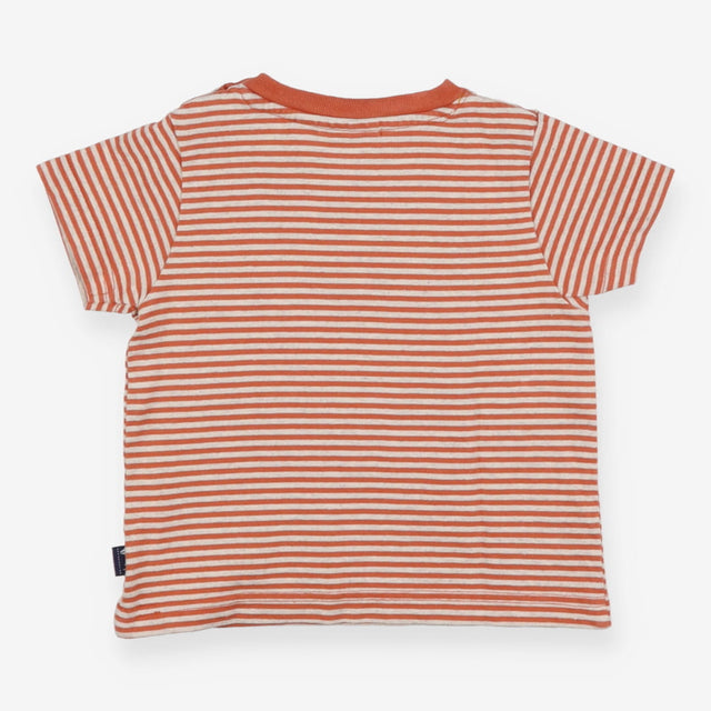 Tee SS Burnt orange stripes