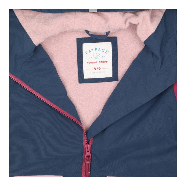 Raincoat Navy and Pink Fleece Lined