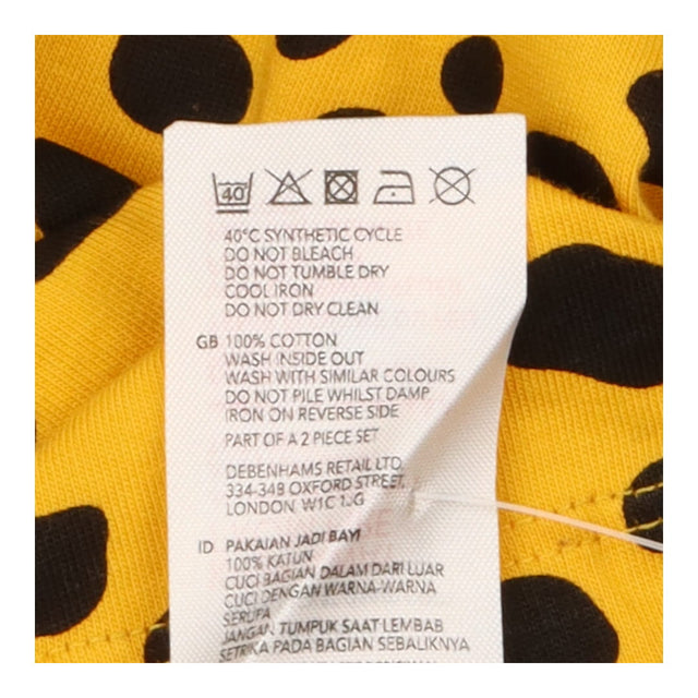 Hooded Jersey Dress - Yellow Cheetah