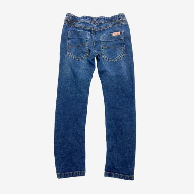Blue Jeans with Cross Waistband