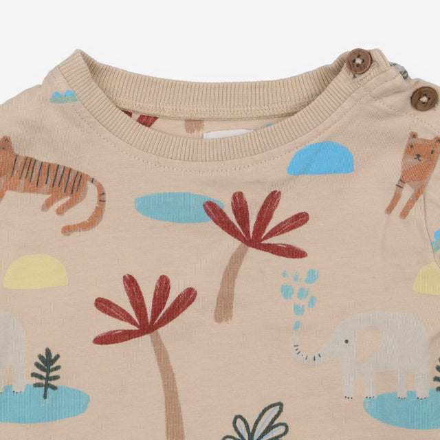 Cream Safari Long Sleeve
