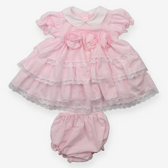Pink Dress with Roses and Bloomers