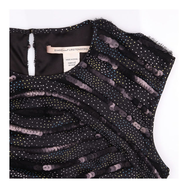 Black Sequin & Polka Dot Min