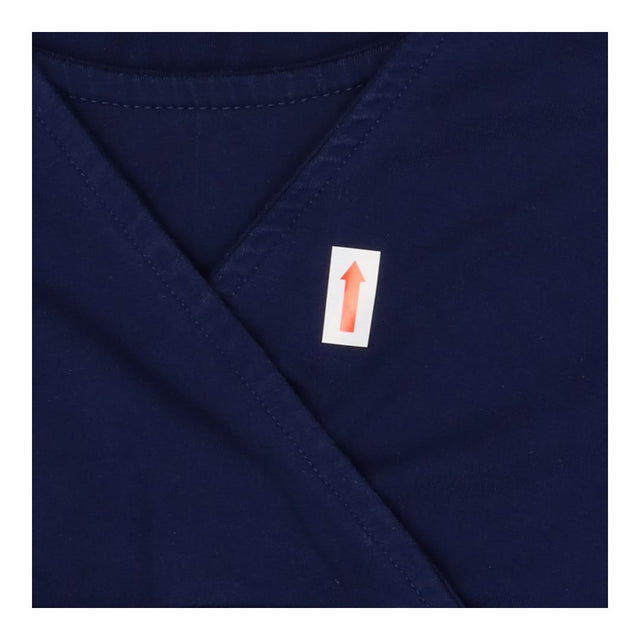 Navy Wrap Nursing Dress