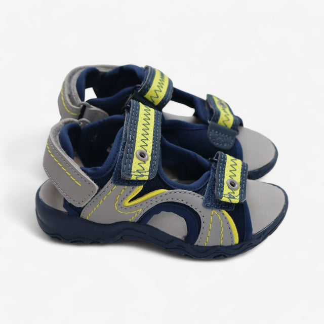 Blue and Yellow Sandals