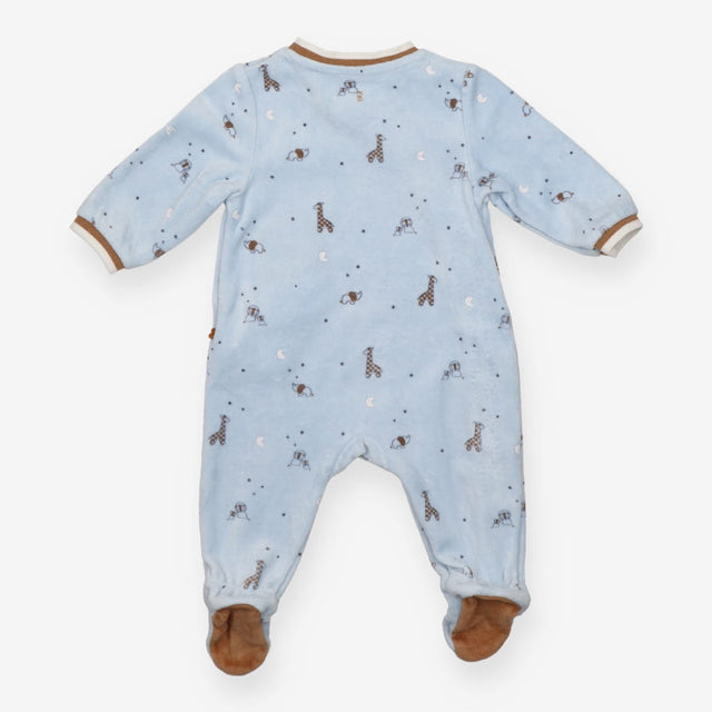 Blue Giraffe Sleepsuit