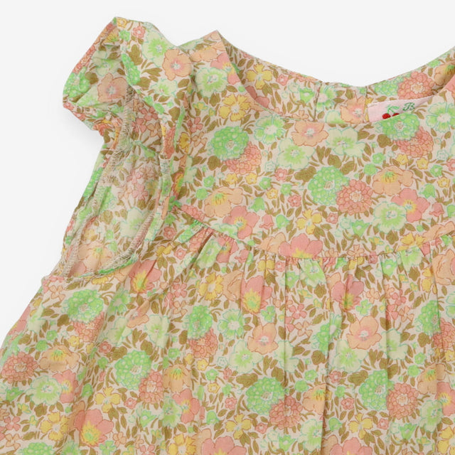 Yellow and Green Floral Tunic