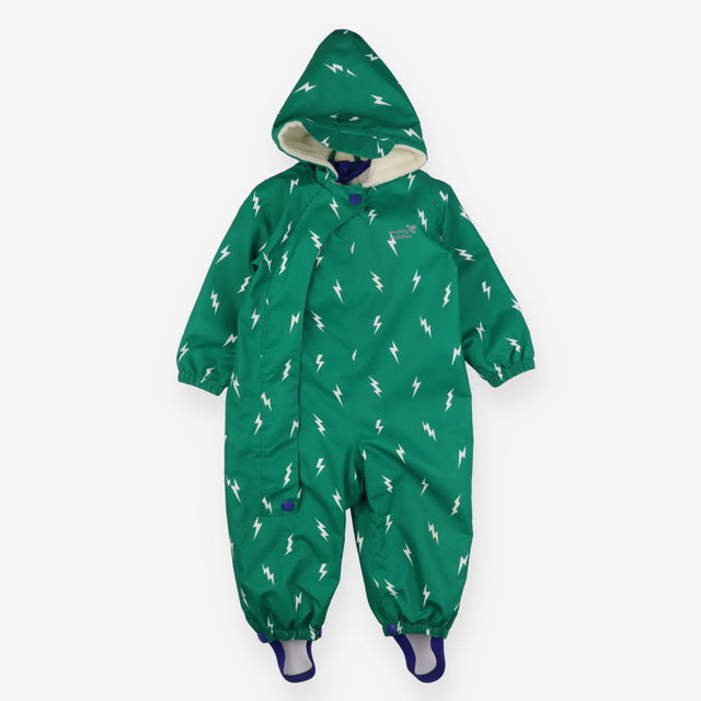 3 in 1 Waterproof Scampsuit Green Lightning Bolts