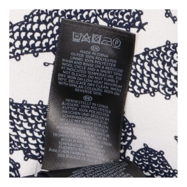 Dress Short Sleeve Printed Black White