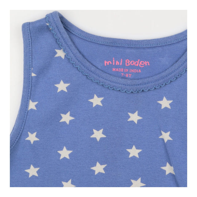 Vest top blue white stars