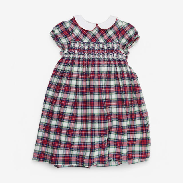 Dress Smock Collared Checked