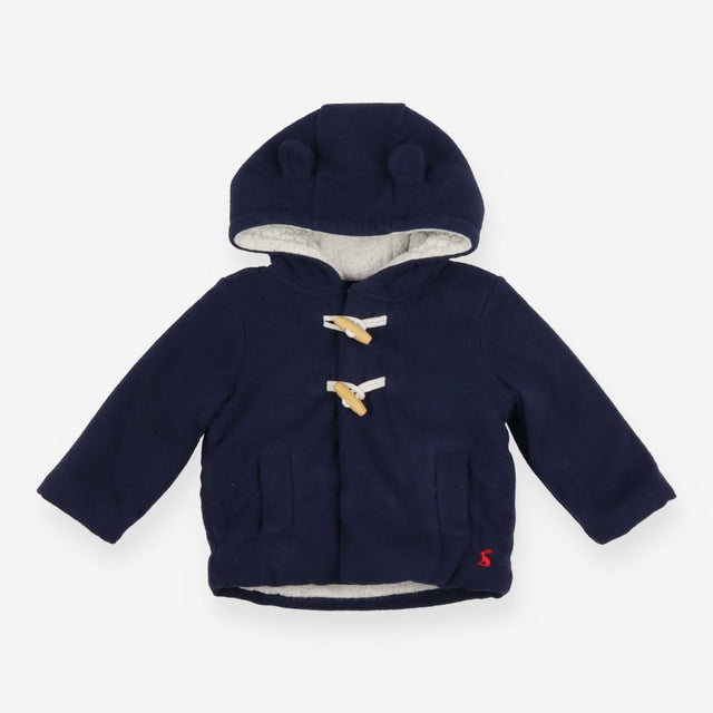 Duffle coat blue fleece lined