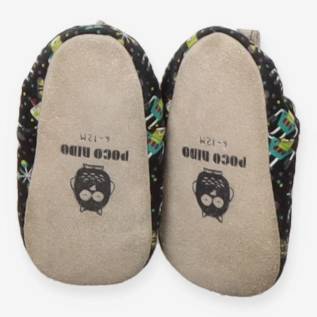 Pram shoes black robots