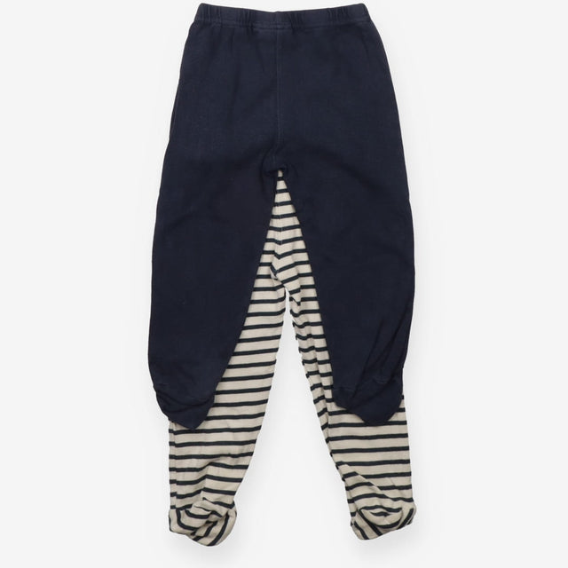 Leggings blue and striped 2pc