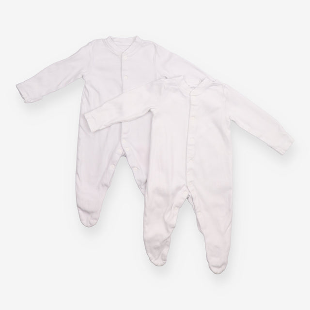 Sleepsuit White 2-Pack