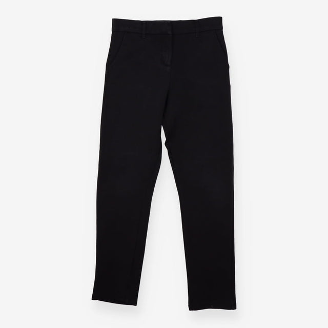 Black jersey school trousers