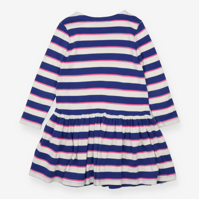 Blue and White Striped Dress