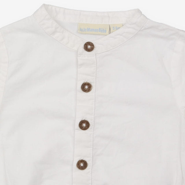 Bodysuit white with buttons