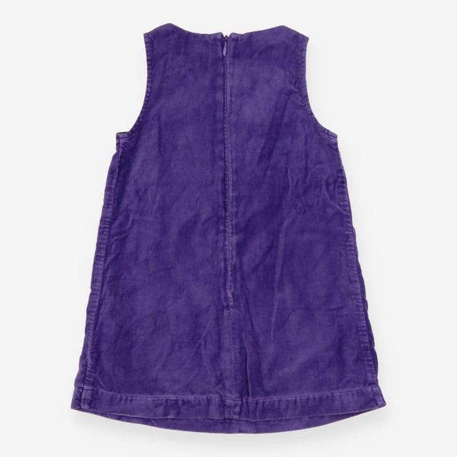 Pinafore dress purple mallards velour