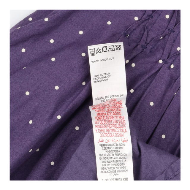 Dress purple spotty