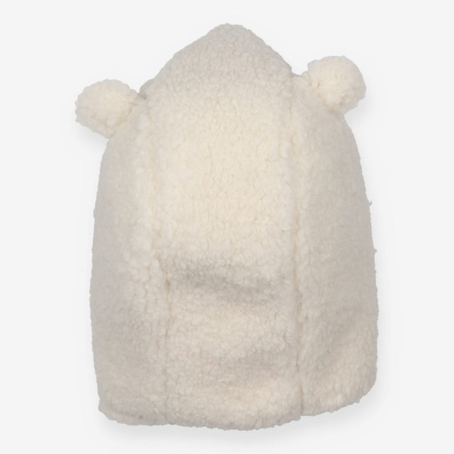 Fleece Hat White Bear Ears