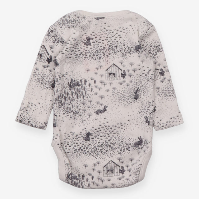 Bodysuit white bunny fields