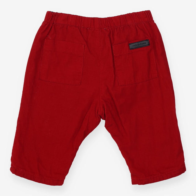 Trousers cord red
