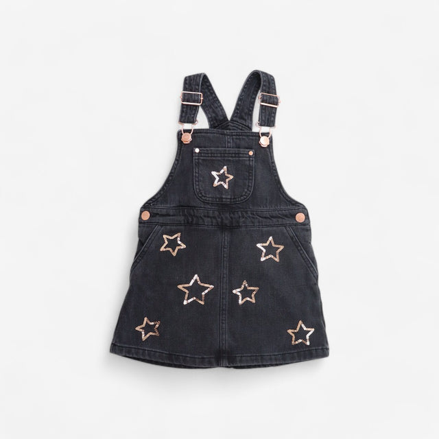 Black Denim with gold stars