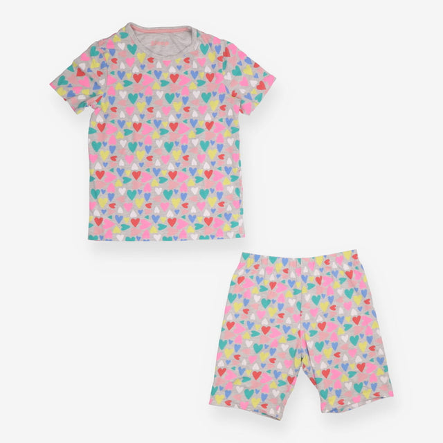 Grey heart pyjamas