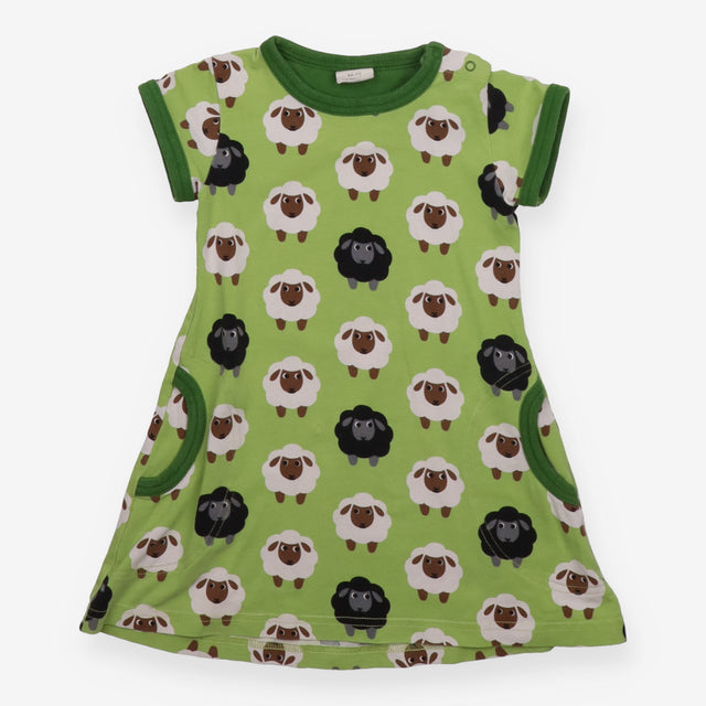Dress long sleeved green sheep