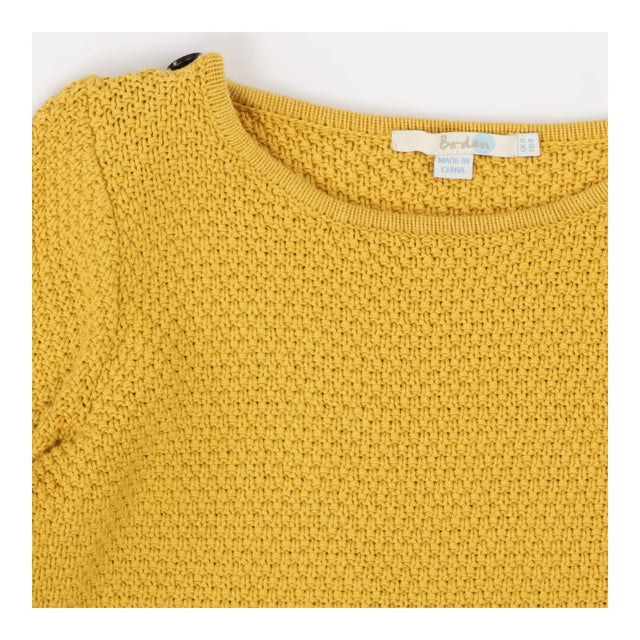 Sweater mustard with button details