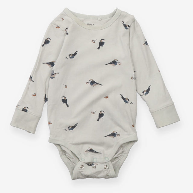 Bodysuit and Leggings Outfit - Bird Print