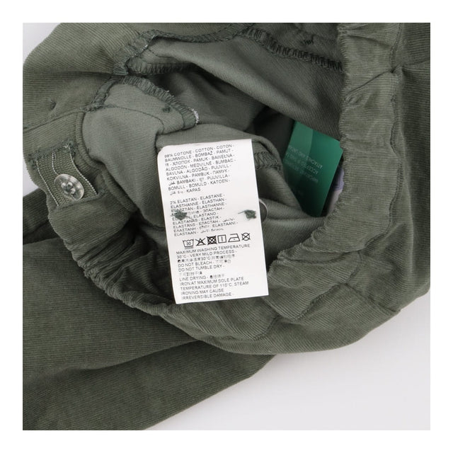 Iana green velour wide leg trousers