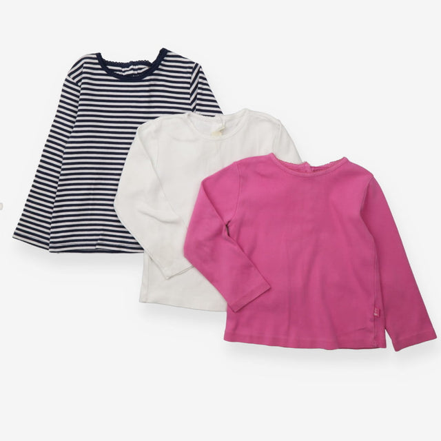 Pink, White and Striped Long Sleeve 3 Pack
