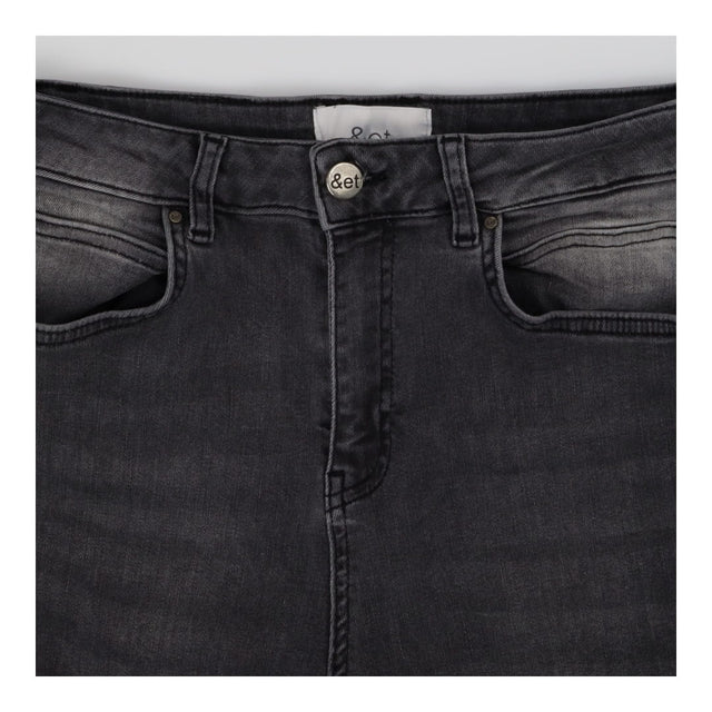 &et charcoal washed slim fit jeans
